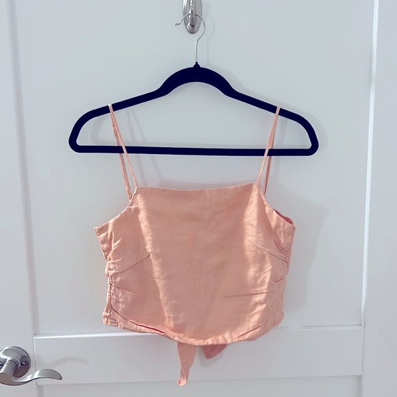 Linen cropped tank - Picture 1 of 2